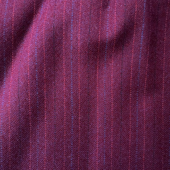 Vintage YVES SAINT LAURENT YSL fine wool pinstriped skirt suit size 40 medium 8 - Picture 13 of 16